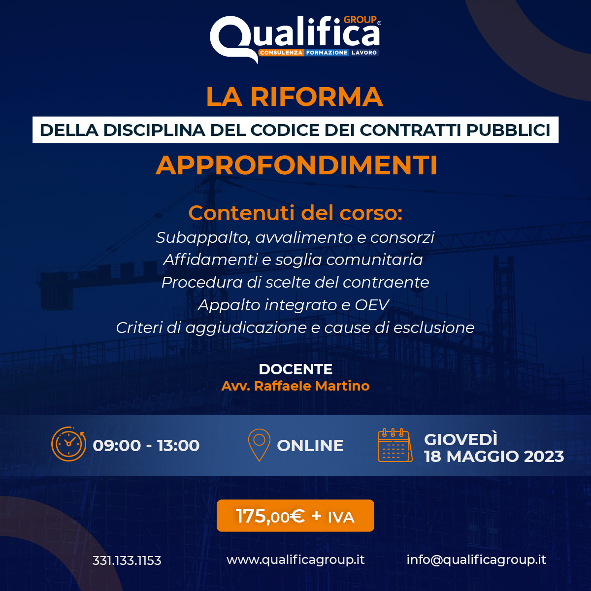 Locandina Codice degli Appalti Pubblici Approfodimenti